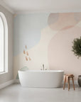 Subtle Texture soft multicolor abstract adding character to a cozy bedroom