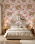 Sweet Dreams cozy children’s wallpaper adding character to a cozy bedroom