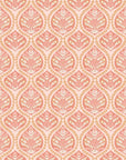 Pink and cream floral damask ogee pattern wallpaper - Tender Bloom