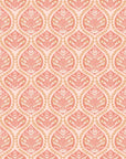 Pink and cream floral damask ogee pattern wallpaper - Tender Bloom