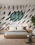 Gallery-quality geometric wallpaper sample with design sophistication