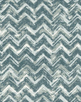 The Depths textured blue chevron wallpaper