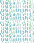 Smooth coastal blue and green abstract peel and stick wallpaper - Tidal Scatter