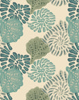 Textured peel and stick wallpaper with teal sage sea urchins - Urchin Tide