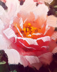 Velvet Rose bold pink rose floral wallpaper creating ambiance in a serene bathroom