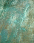 Verdigris elegant teal patina abstract wallpaper creating ambiance in a serene bathroom