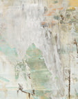 Textured sage green plaster peel and stick wallpaper - Weathered Plaster