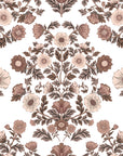 Smooth mauve vintage floral damask peel and stick wallpaper - Whispered Garden