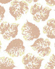 Textured neutral beige and pale yellow leaf peel and stick wallpaper - Worn Linen