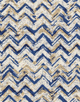 Dusk Passage Indigo chevron wallpaper in indigo and ivory