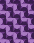 Ember Mosaic Plum retro geometric wallpaper in plum and lilac