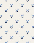 Falling Grace Navy chevron wallpaper in navy and pearl