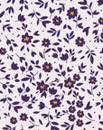 First Bloom Plum ditsy floral wallpaper in plum and lilac