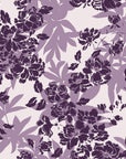Frost Garden Veil Plum floral wallpaper in plum and pearl
