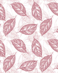Gilded Frond Rose leaf wallpaper in rose and blush