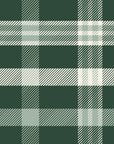 Moors & Mist Forest plaid wallpaper in forest and sage