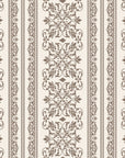Porcelain Filigree Taupe filigree damask wallpaper in taupe and ivory