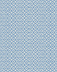 Sage Trellis Dusty Blue geometric wallpaper in dusty blue and cream