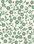 Sky Bloom Sage floral wallpaper in sage and cream
