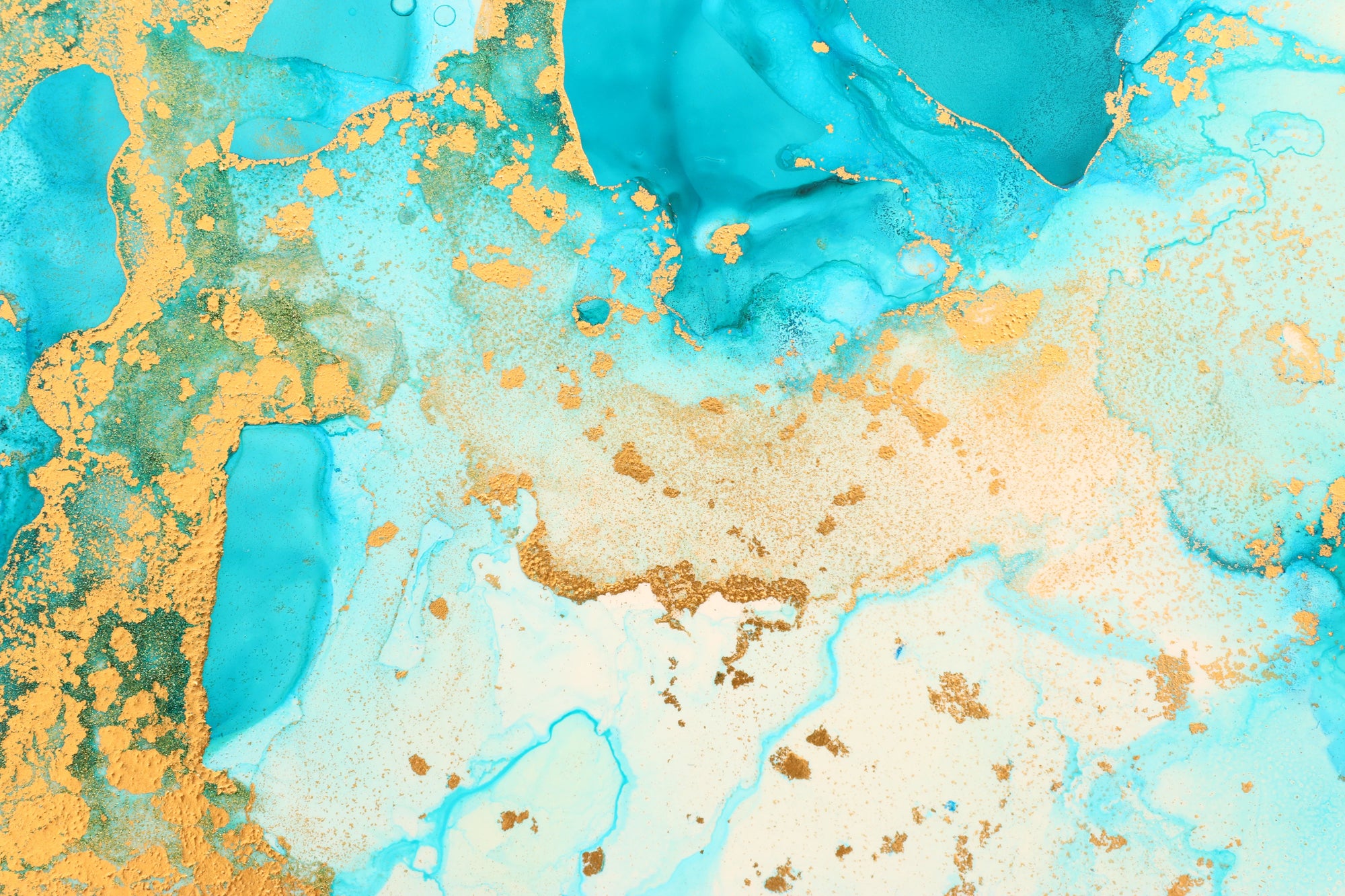 Textured turquoise gold marble peel and stick wallpaper - Aegean Marble