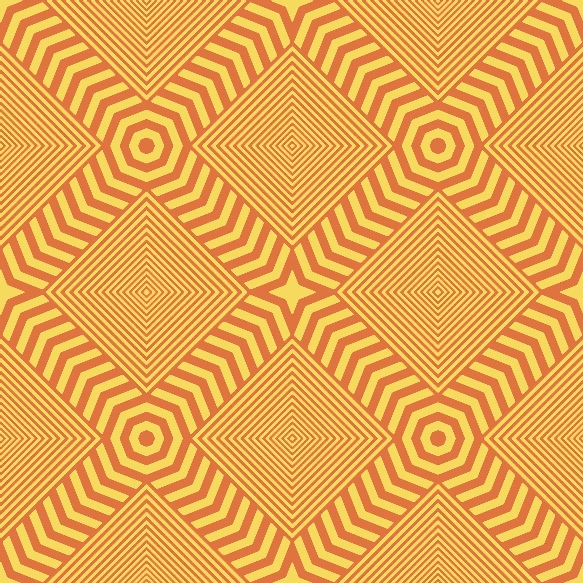 Amber Chevron bold geometric peel and stick wallpaper creating ambiance in a serene bathroom