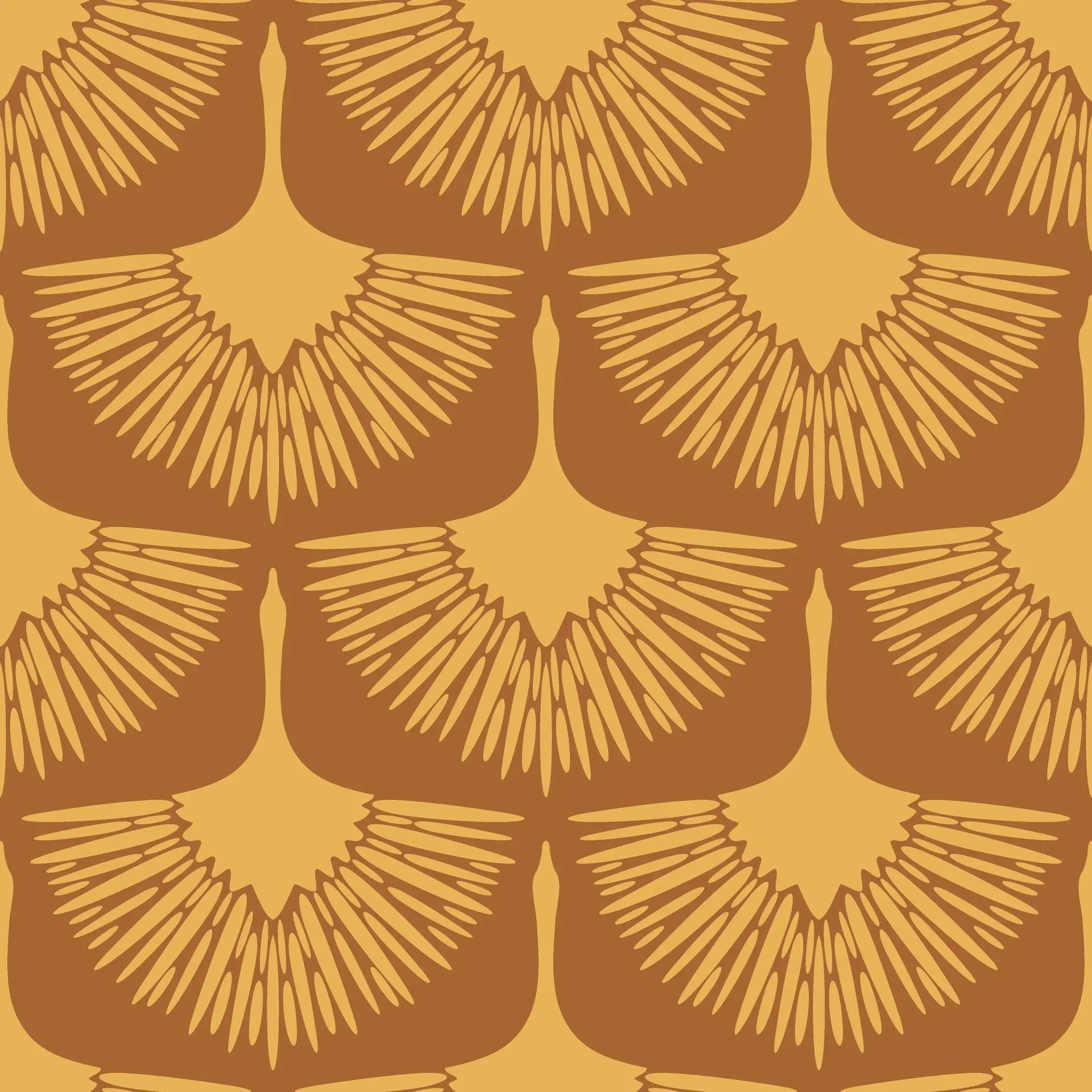 Amber Glow warm golden abstract wallpaper