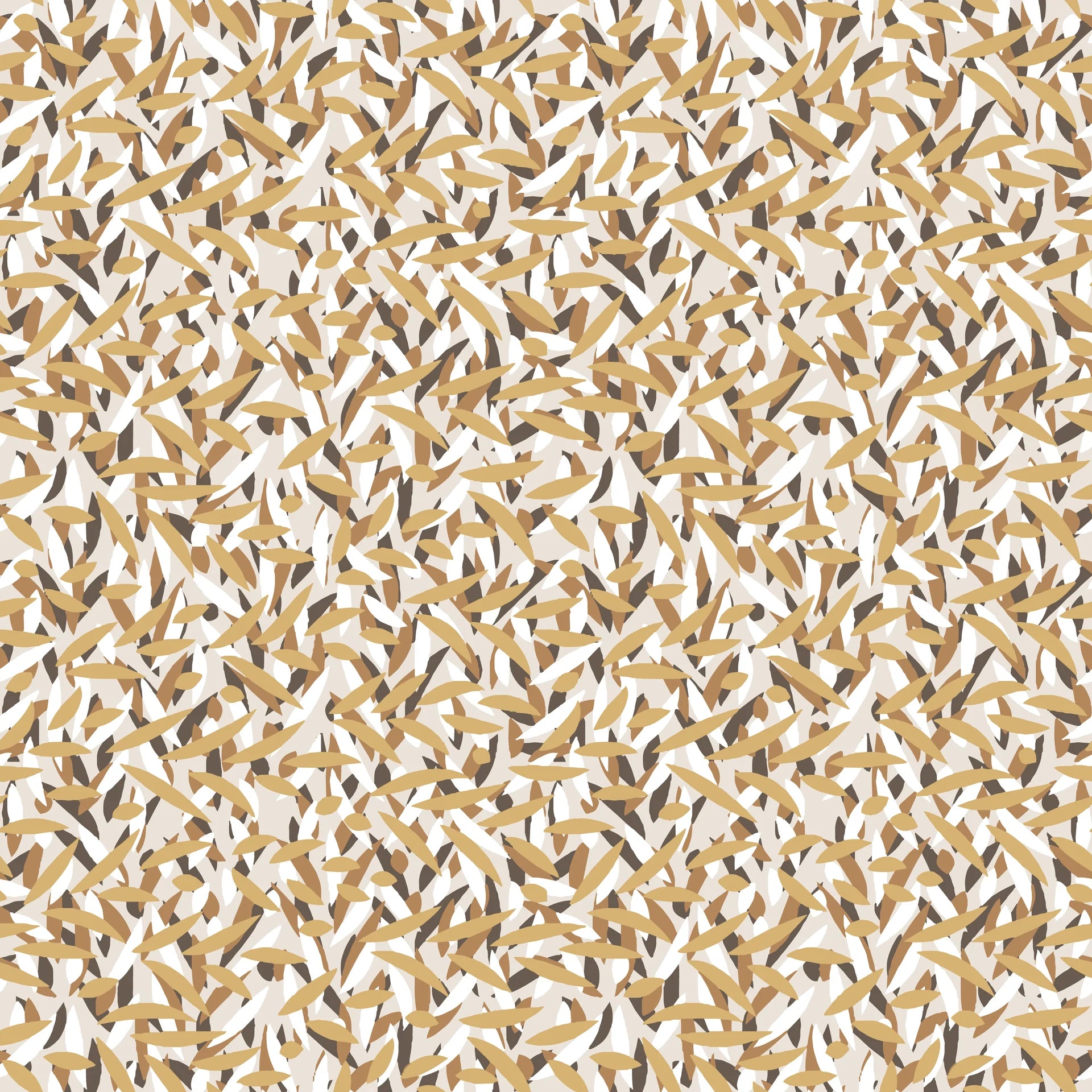 Amber Leaves neutral abstract wallpaper creating ambiance in a serene bathroom
