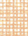 Textured orange, cream, and yellow plaid peel and stick wallpaper - Amber Weave