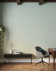 Amber Haze serene blue cream ombre as a feature wall in a bright home office