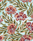 Textured peel and stick wallpaper with burgundy vintage florals - Antique Petal Wash