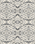 Arrows At Dawn neutral geometric peel and stick wallpaper creating ambiance in a serene bathroom