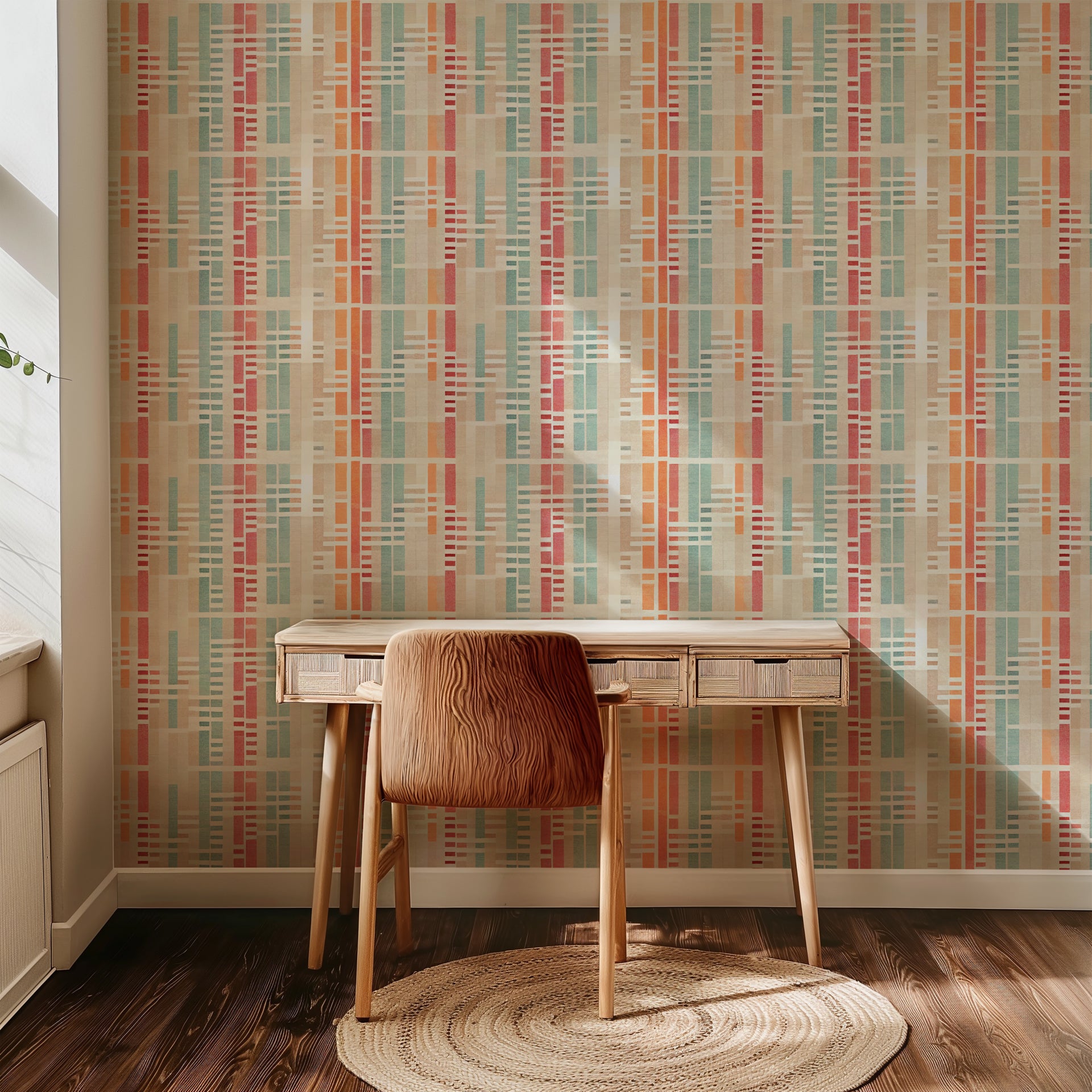 Art Block - Mid-Century Geometric Wallpaper