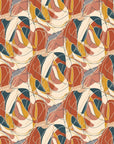 Autumn Abstract Swirl - Warm Earthy Wallpaper