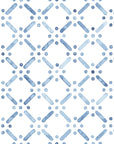 Azul Lattice - Dotted Blue Wallpaper