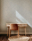 Azul Lattice - Dotted Blue Wallpaper