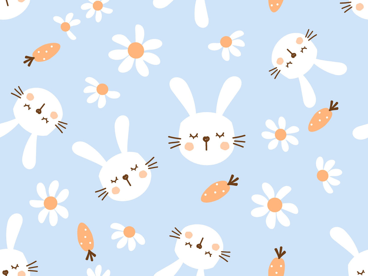 Azure Dreams bunny rabbit wallpaper