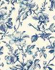 Azure Eden chinoiserie pagoda wallpaper