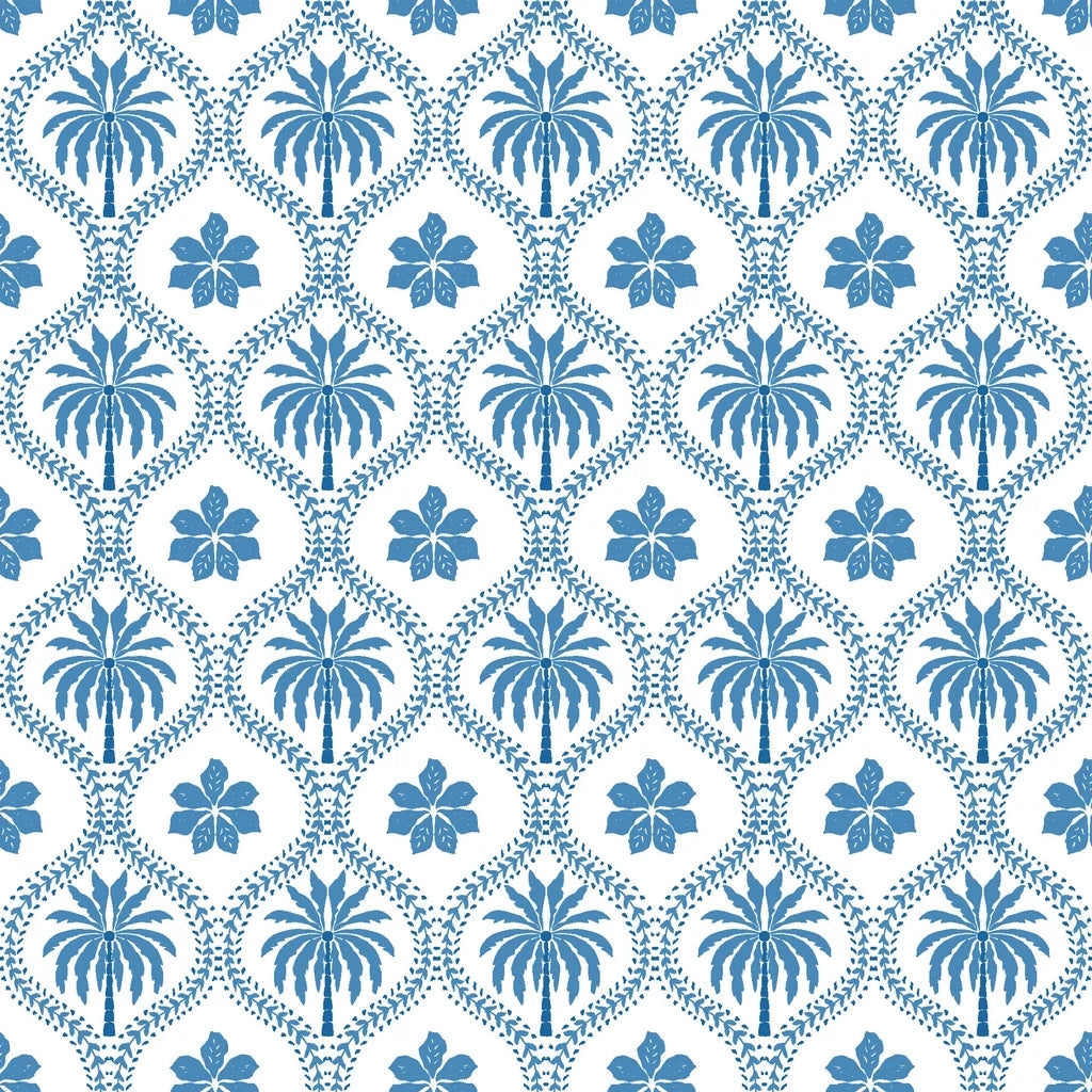 Azure Vista scenic toile wallpaper