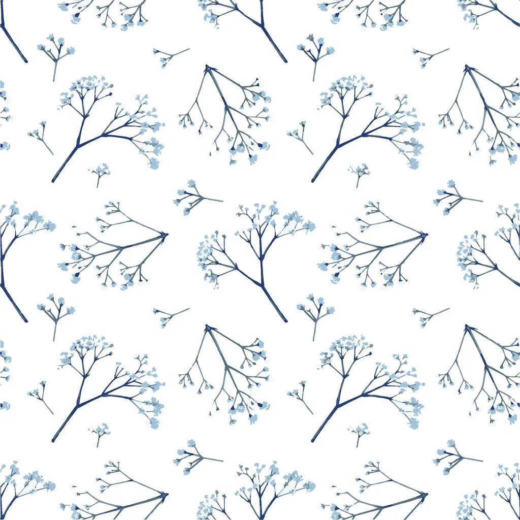 Azure Whisper blue sage wallpaper