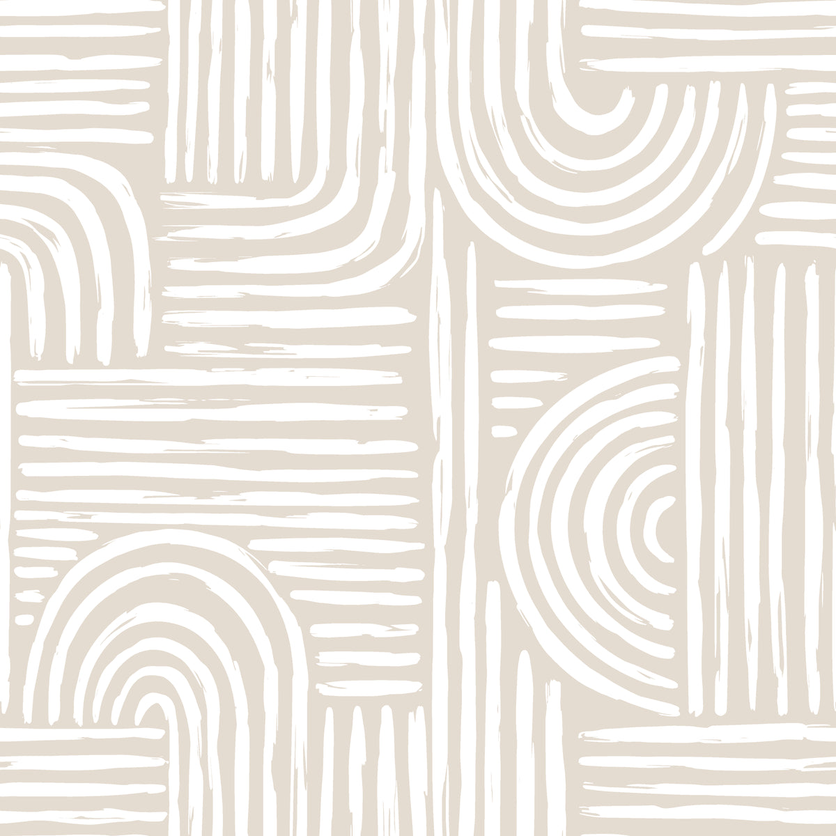 Bantu Lines tribal geometric wallpaper