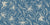 Linen-like denim blue floral line art peel and stick wallpaper - Blueprint Bloom