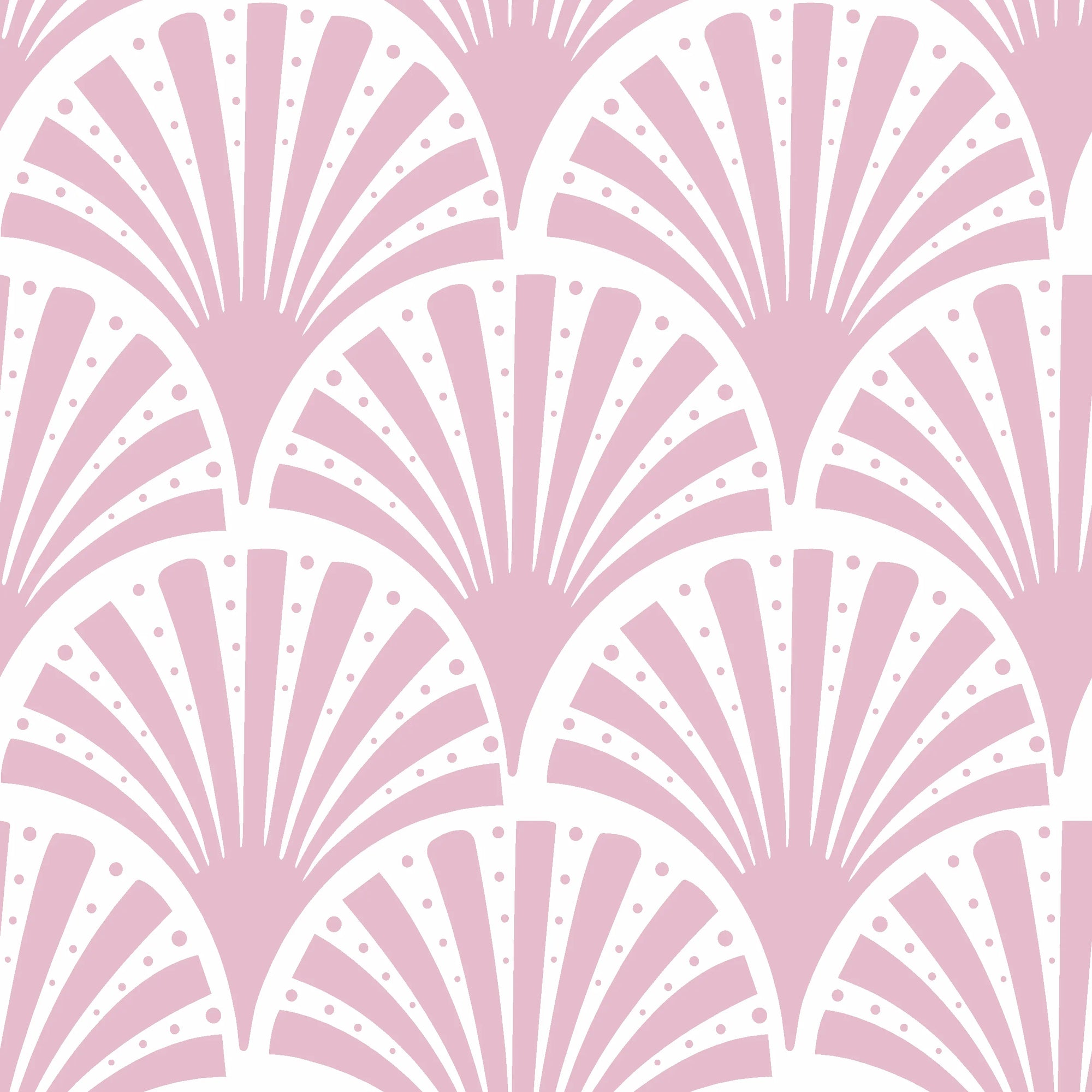 Blush Deco elegant pink art deco wallpaper