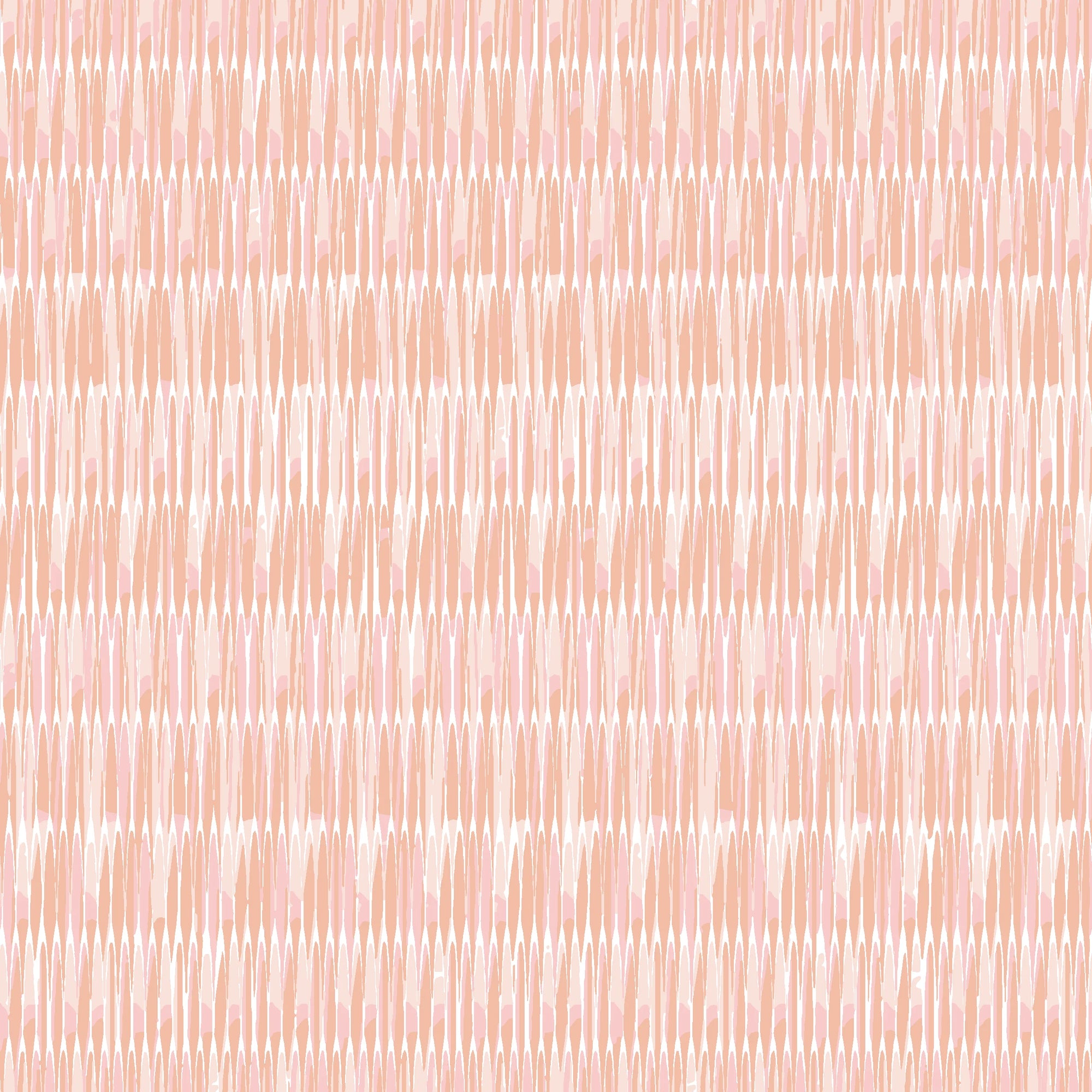 Blush Ikat peach and pink abstract wallpaper