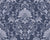 Elegant Blushed Whisper damask wallpaper in slate blue with silver ornate scrollwork and distressed texture