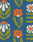 Bohemian Daisy - Retro Floral Wallpaper