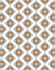 Bronze Compass bold geometric diamond tile wallpaper
