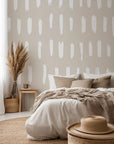 Refreshing minimalist line grid pattern for a clean and airy modern interior atmosphere.