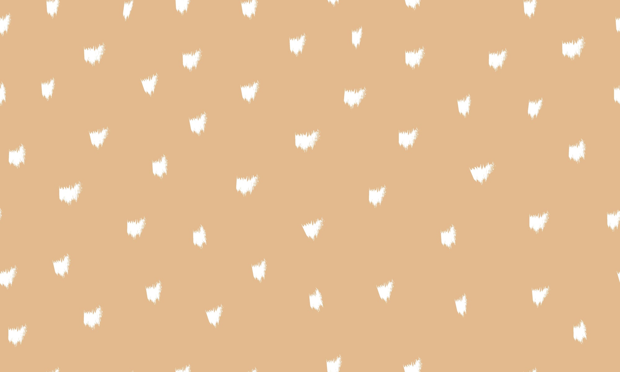 Matte white brushstrokes on caramel peel and stick wallpaper - Caramel Haze