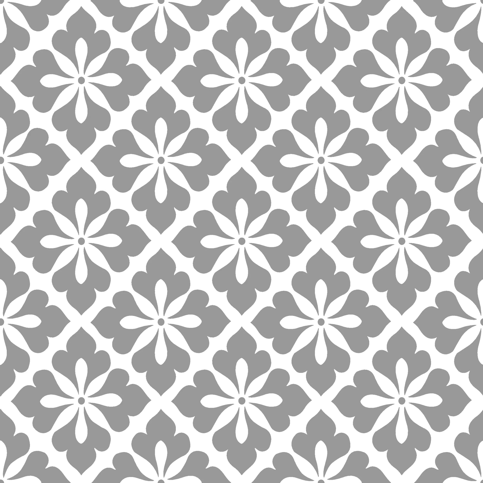 Carbon Bloom grey floral peel and stick wallpaper