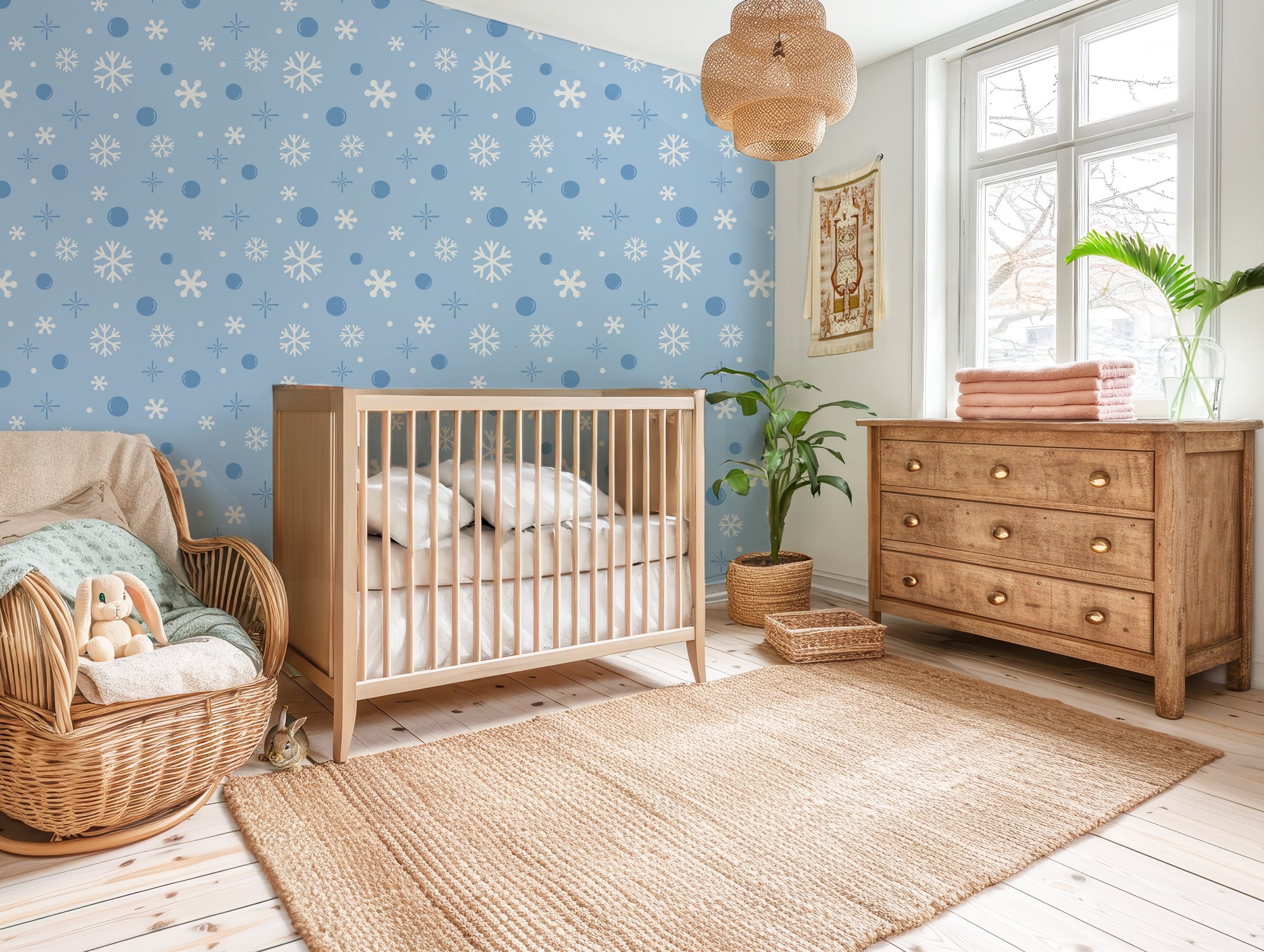 Cosmic wallpaper design with a scattered particle effect